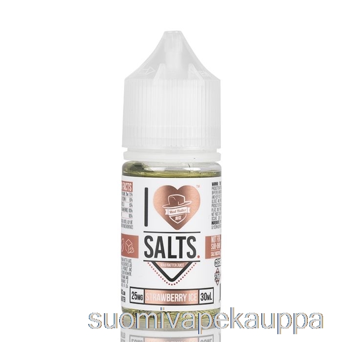 Vape Suomi Mansikkajää - Rakastan Suoloja - 30ml 50mg